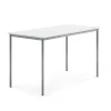 Pöytä BORÅS Korkeapainelaminaatti HPL, 1600x800x900 mm, valkoinen, hopeanharmaa