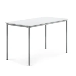 Pöytä BORÅS Korkeapainelaminaatti HPL, 1600x800x900 mm, valkoinen, hopeanharmaa