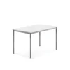 Pöytä BORÅS Korkeapainelaminaatti HPL, 1200x800x720 mm, valkoinen, hopeanharmaa
