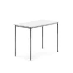 Pöytä BORÅS Korkeapainelaminaatti HPL, 1200x700x900 mm, valkoinen, hopeanharmaa