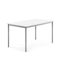 Pöytä BORÅS Korkeapainelaminaatti HPL, 1400x800x720 mm, valkoinen, hopeanharmaa