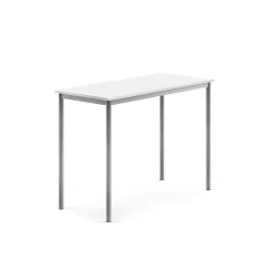 Pöytä BORÅS Korkeapainelaminaatti HPL, 1200x600x900 mm, valkoinen, hopeanharmaa
