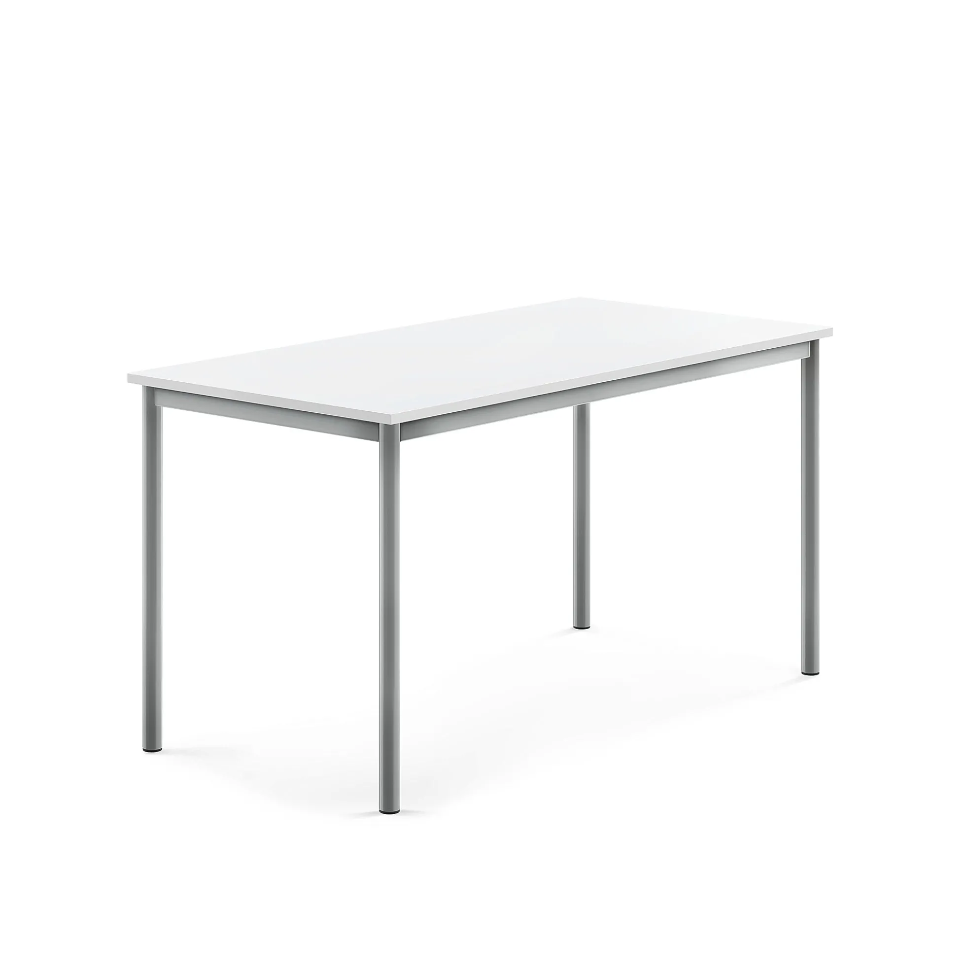 Pöytä BORÅS Korkeapainelaminaatti HPL, 1400x700x720 mm, valkoinen, hopeanharmaa