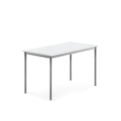Pöytä BORÅS Korkeapainelaminaatti HPL, 1200x700x720 mm, valkoinen, hopeanharmaa