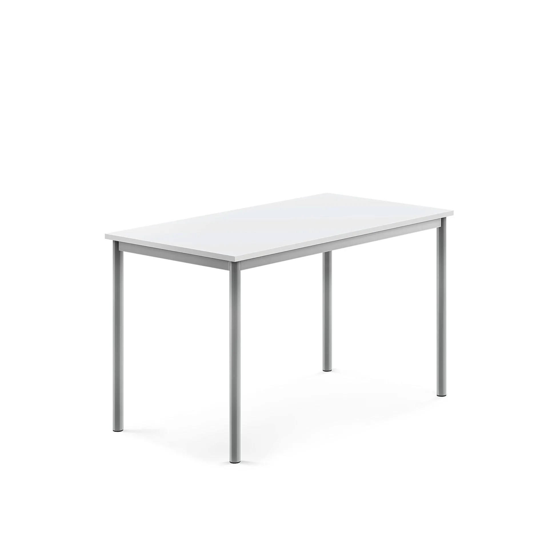 Pöytä BORÅS Korkeapainelaminaatti HPL, 1200x700x720 mm, valkoinen, hopeanharmaa