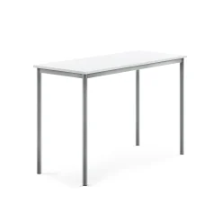 Pöytä BORÅS Korkeapainelaminaatti HPL, 1400x600x900 mm, valkoinen, hopeanharmaa