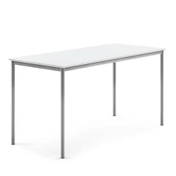 Pöytä BORÅS Korkeapainelaminaatti HPL, 1800x800x900 mm, valkoinen, hopeanharmaa