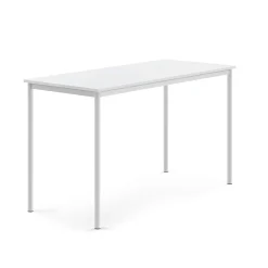 Pöytä BORÅS Korkeapainelaminaatti HPL, 1600x700x900 mm, valkoinen, valkoinen