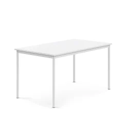 Pöytä BORÅS Korkeapainelaminaatti HPL, 1400x800x720 mm, valkoinen, valkoinen