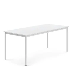 Pöytä BORÅS Korkeapainelaminaatti HPL, 1800x800x720 mm, valkoinen, valkoinen
