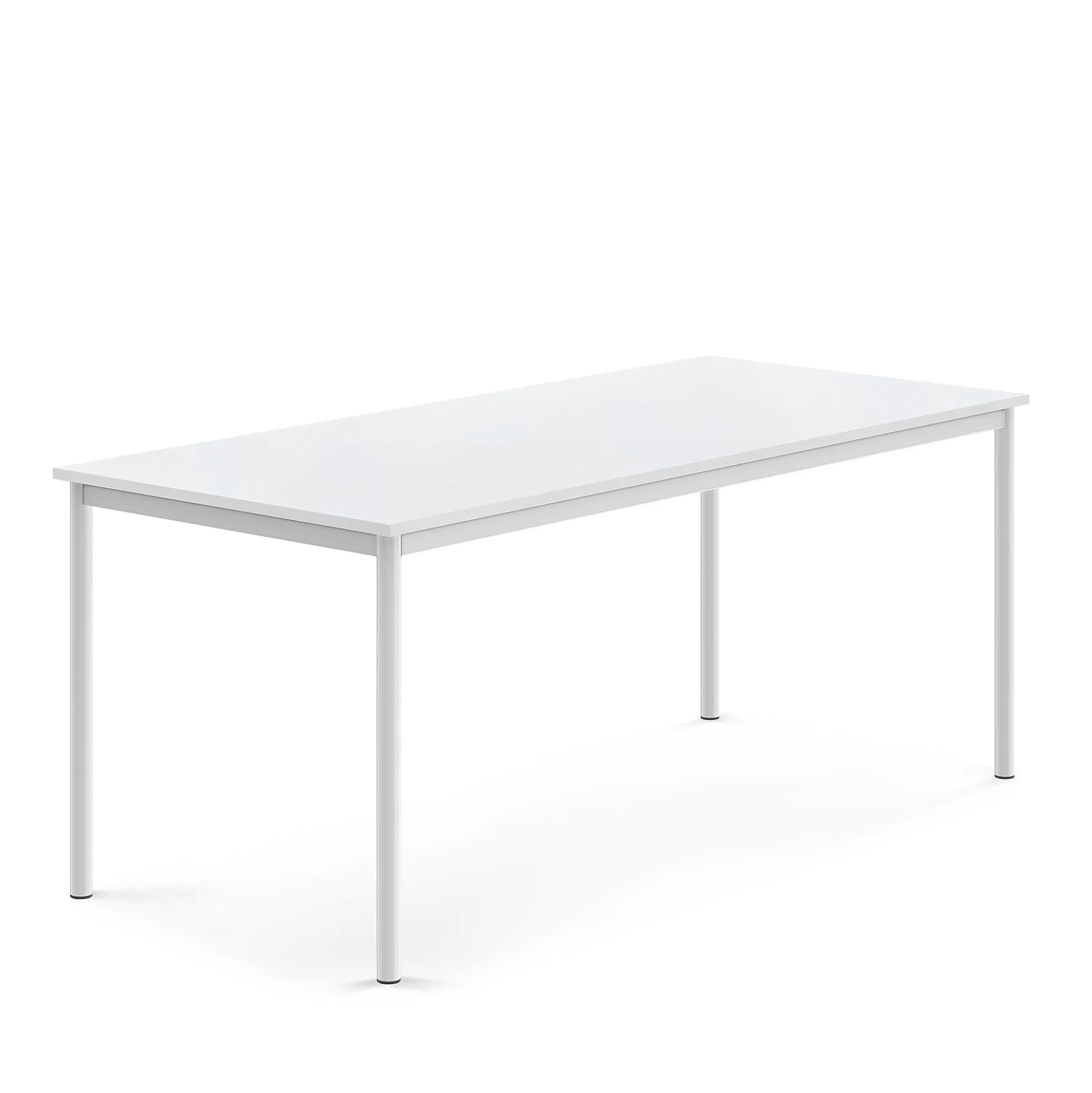 Pöytä BORÅS Korkeapainelaminaatti HPL, 1800x800x720 mm, valkoinen, valkoinen