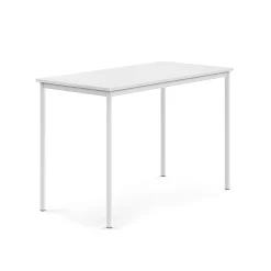 Pöytä BORÅS Korkeapainelaminaatti HPL, 1400x700x900 mm, valkoinen, valkoinen
