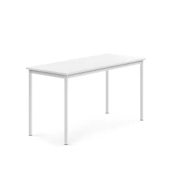 Pöytä BORÅS Korkeapainelaminaatti HPL, 1400x600x720 mm, valkoinen, valkoinen