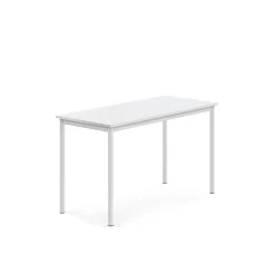 Pöytä BORÅS Korkeapainelaminaatti HPL, 1200x600x720 mm, valkoinen, valkoinen