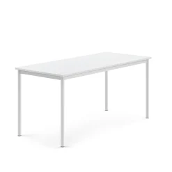 Pöytä BORÅS Korkeapainelaminaatti HPL, 1600x700x720 mm, valkoinen, valkoinen