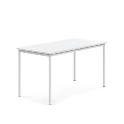 Pöytä BORÅS Korkeapainelaminaatti HPL, 1400x700x720 mm, valkoinen, valkoinen