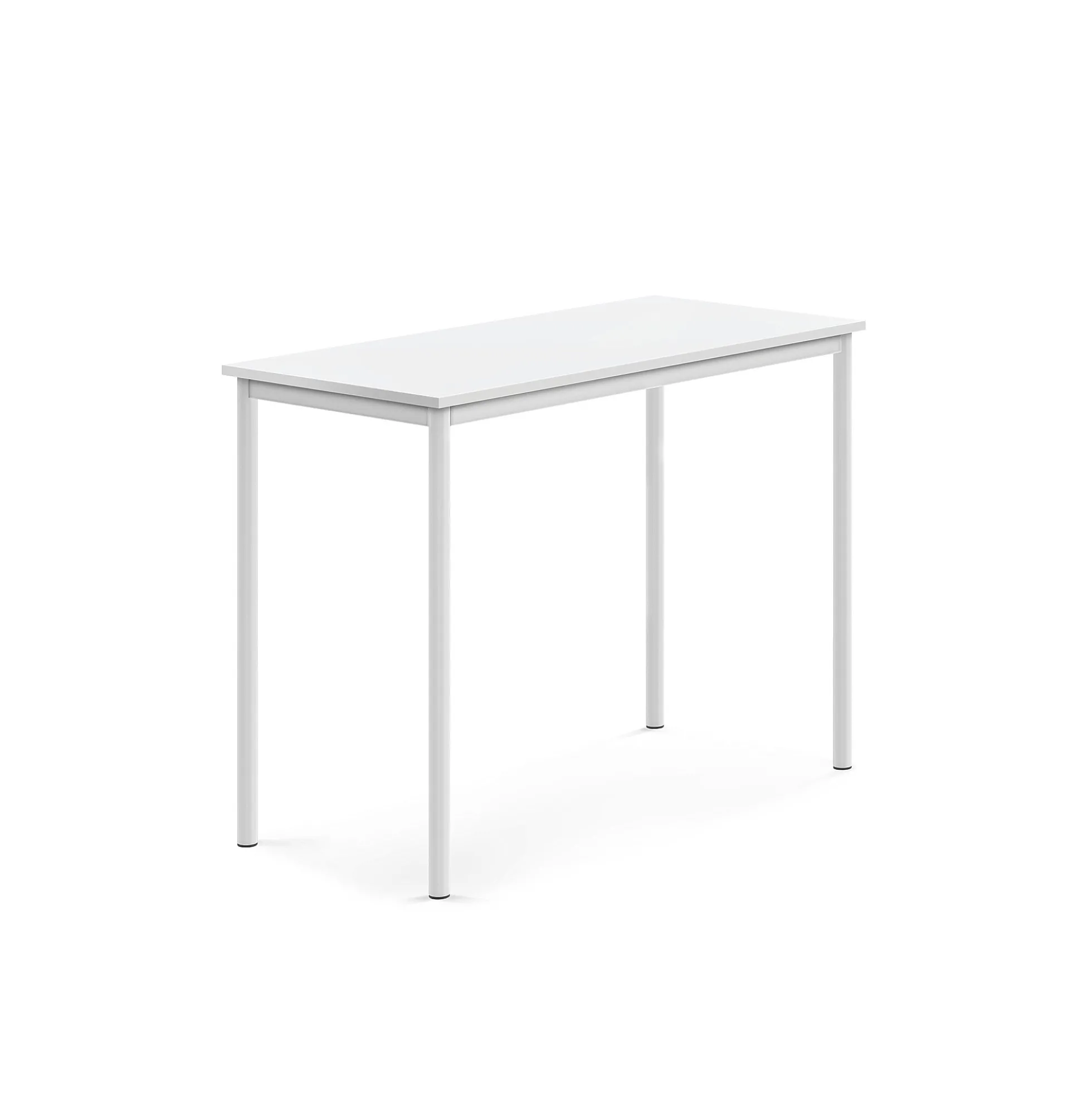 Pöytä BORÅS Korkeapainelaminaatti HPL, 1200x600x900 mm, valkoinen, valkoinen
