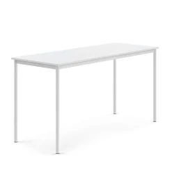 Pöytä BORÅS Korkeapainelaminaatti HPL, 1800x700x900 mm, valkoinen, valkoinen