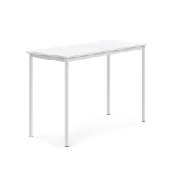 Pöytä BORÅS Korkeapainelaminaatti HPL, 1400x600x900 mm, valkoinen, valkoinen