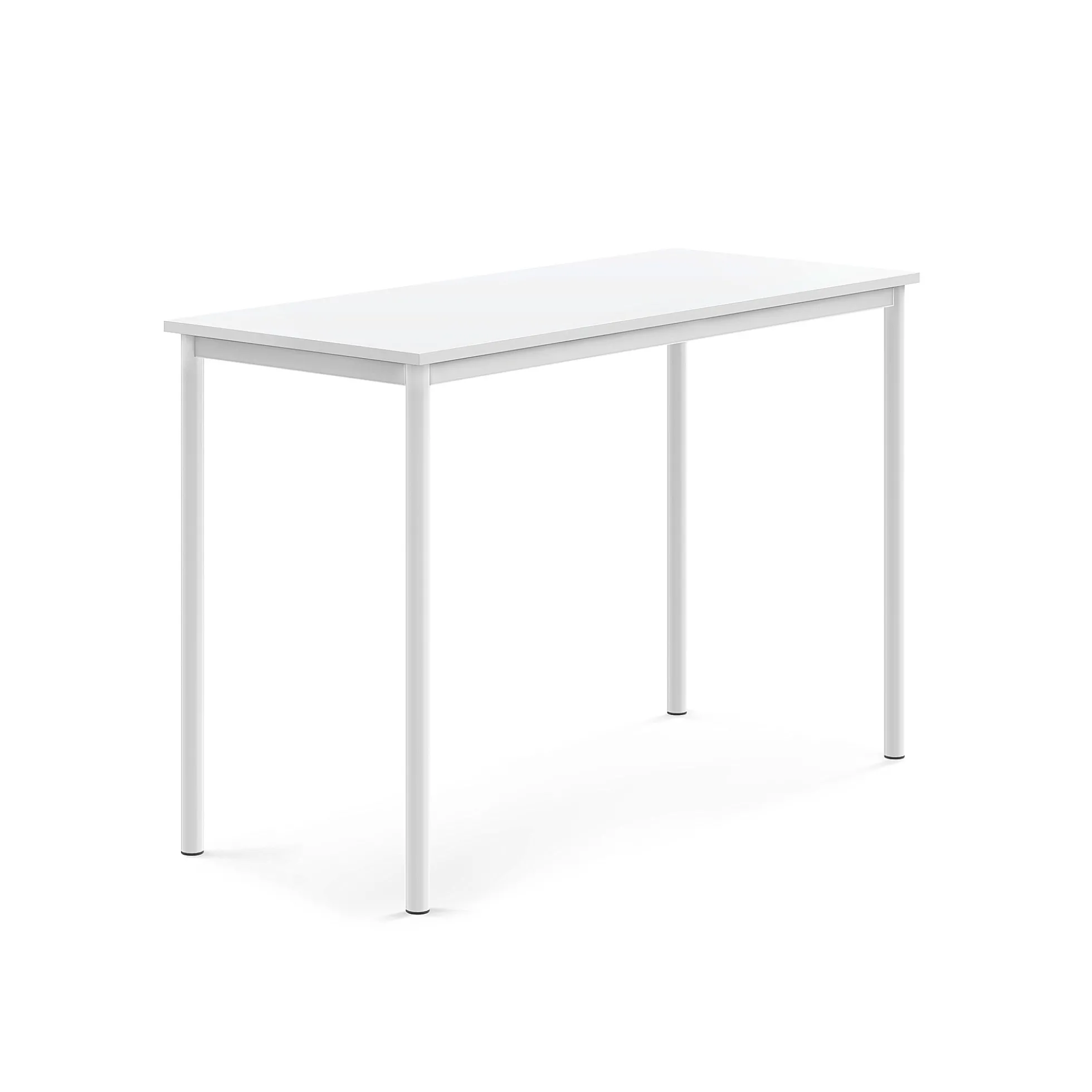 Pöytä BORÅS Korkeapainelaminaatti HPL, 1400x600x900 mm, valkoinen, valkoinen