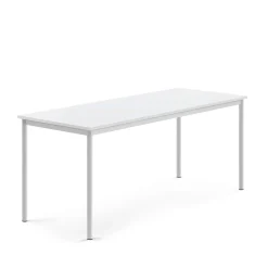 Pöytä BORÅS Korkeapainelaminaatti HPL, 1800x700x720 mm, valkoinen, valkoinen