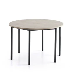 Pöytä BORÅS PLUS Ø1200x760 mm, saarnilaminaatti, antrasiitinharmaa