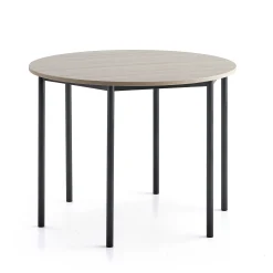 Pöytä BORÅS PLUS Ø1200x900 mm, saarnilaminaatti, antrasiitinharmaa