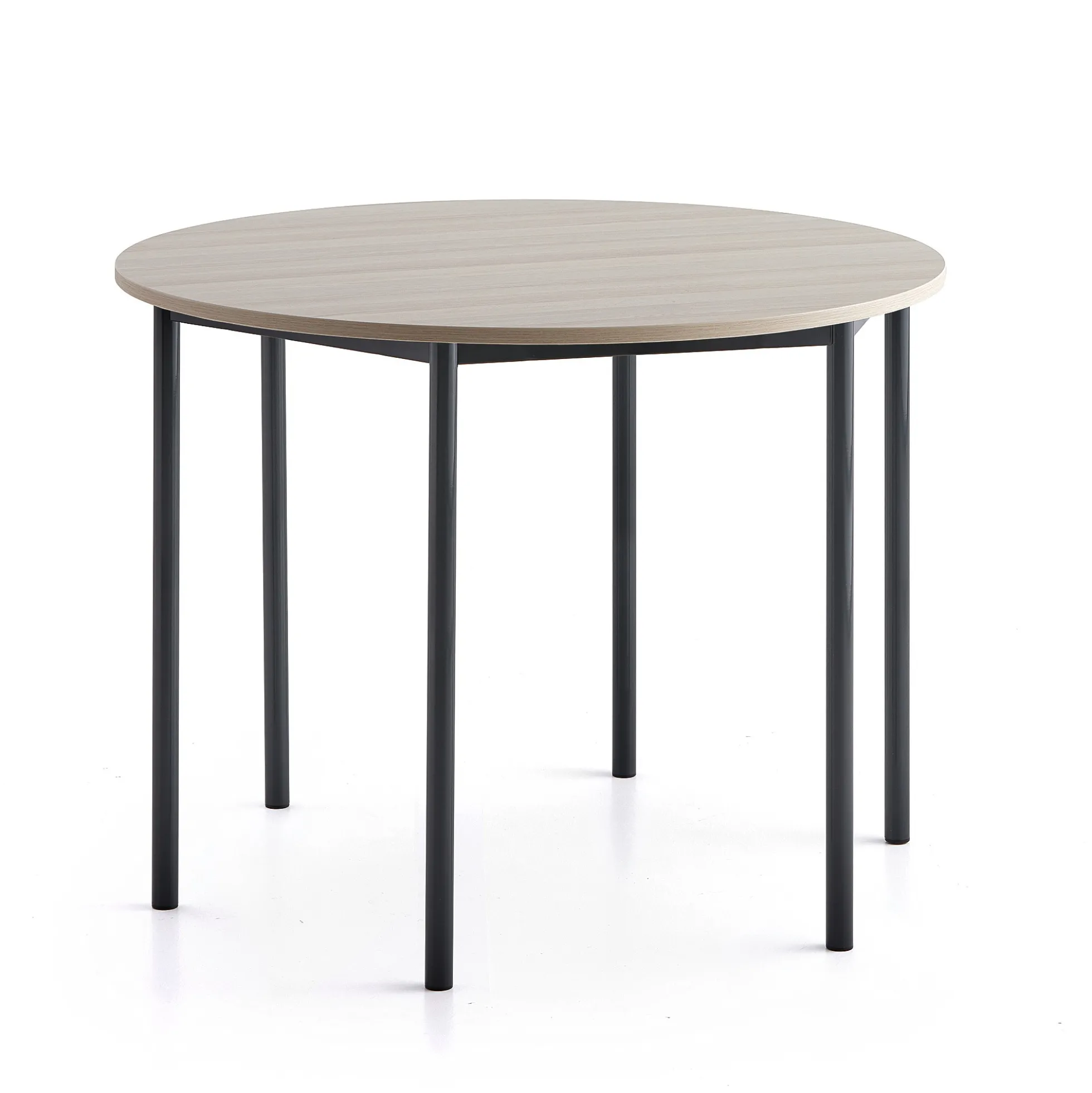 Pöytä BORÅS PLUS Ø1200x900 mm, saarnilaminaatti, antrasiitinharmaa