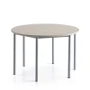Pöytä BORÅS PLUS Ø1200x760 mm, saarnilaminaatti, hopeanharmaa