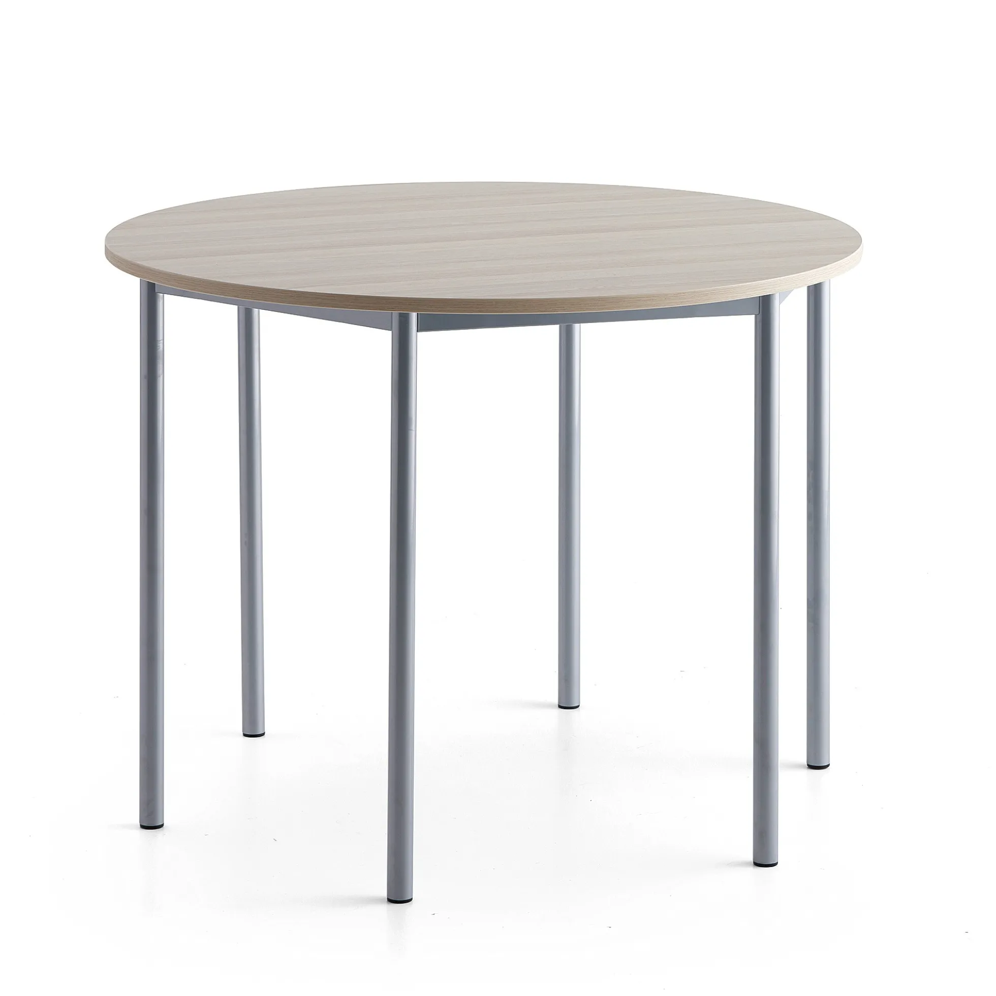 Pöytä BORÅS PLUS Ø1200x900 mm, saarnilaminaatti, hopeanharmaa