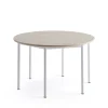 Pöytä BORÅS PLUS Ø1200x720 mm, saarnilaminaatti, valkoinen
