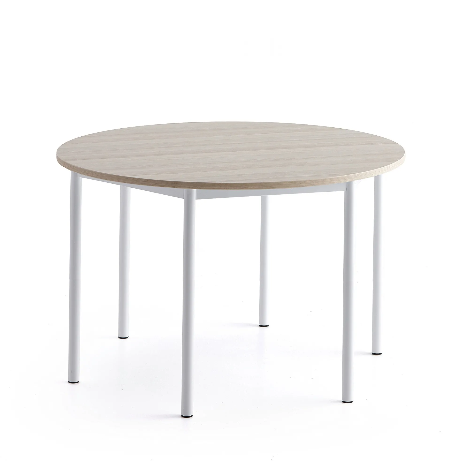 Pöytä BORÅS PLUS Ø1200x760 mm, saarnilaminaatti, valkoinen