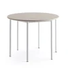 Pöytä BORÅS PLUS Ø1200x900 mm, saarnilaminaatti, valkoinen