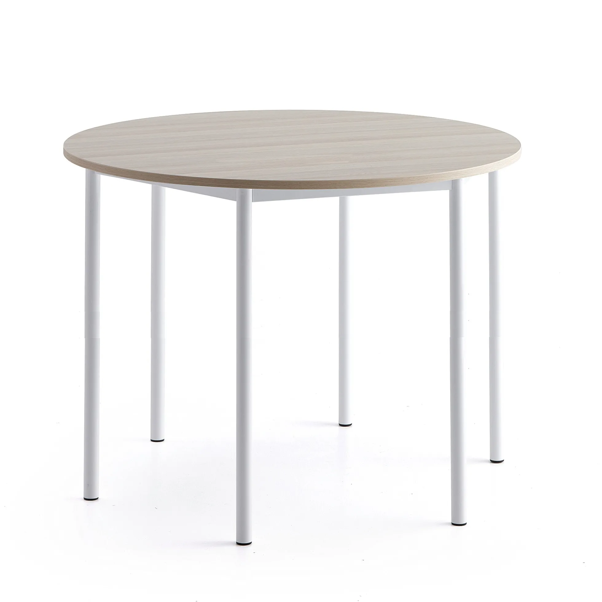 Pöytä BORÅS PLUS Ø1200x900 mm, saarnilaminaatti, valkoinen