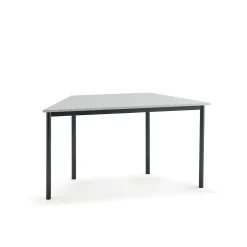 Pöytä BORÅS TRAPETS 1400x700x720 mm, harmaa laminaatti, antrasiitinharmaa