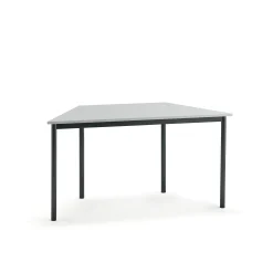 Pöytä BORÅS TRAPETS 1200x600x720 mm, harmaa laminaatti, antrasiitinharmaa