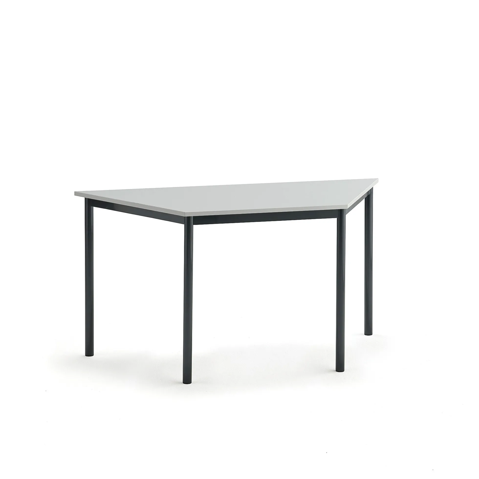 Pöytä BORÅS TRAPETS 1200x600x720 mm, harmaa laminaatti, antrasiitinharmaa