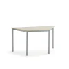 Pöytä BORÅS TRAPETS 1200x600x720 mm, harmaa laminaatti, hopeanharmaa