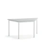 Pöytä BORÅS TRAPETS 1200x600x720 mm, harmaa laminaatti, valkoinen