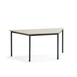 Pöytä BORÅS TRAPETS 1600x800x720 mm, koivulaminaatti, antrasiitinharmaa
