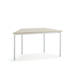 Pöytä BORÅS TRAPETS 1200x600x720 mm, koivulaminaatti, valkoinen