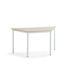 Pöytä BORÅS TRAPETS 1200x600x720 mm, koivulaminaatti, valkoinen