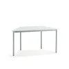 Pöytä BORÅS TRAPETS 1200x600x720 mm, valkoinen laminaatti, hopeanharmaa