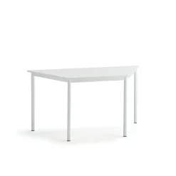 Pöytä BORÅS TRAPETS 1400x700x720 mm, valkoinen laminaatti, valkoinen
