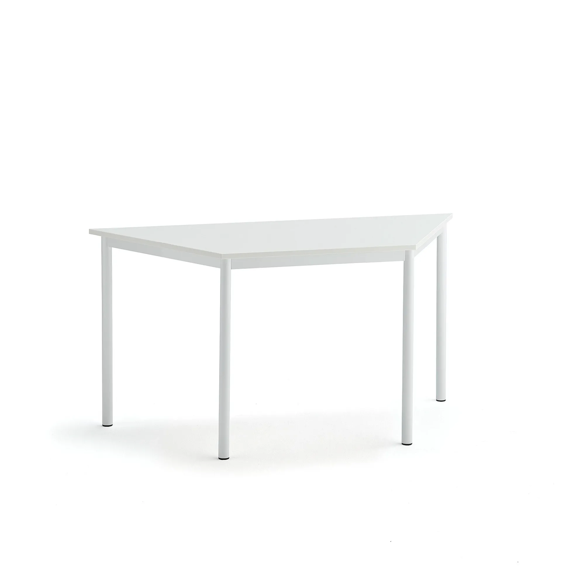 Pöytä BORÅS TRAPETS 1400x700x720 mm, valkoinen laminaatti, valkoinen