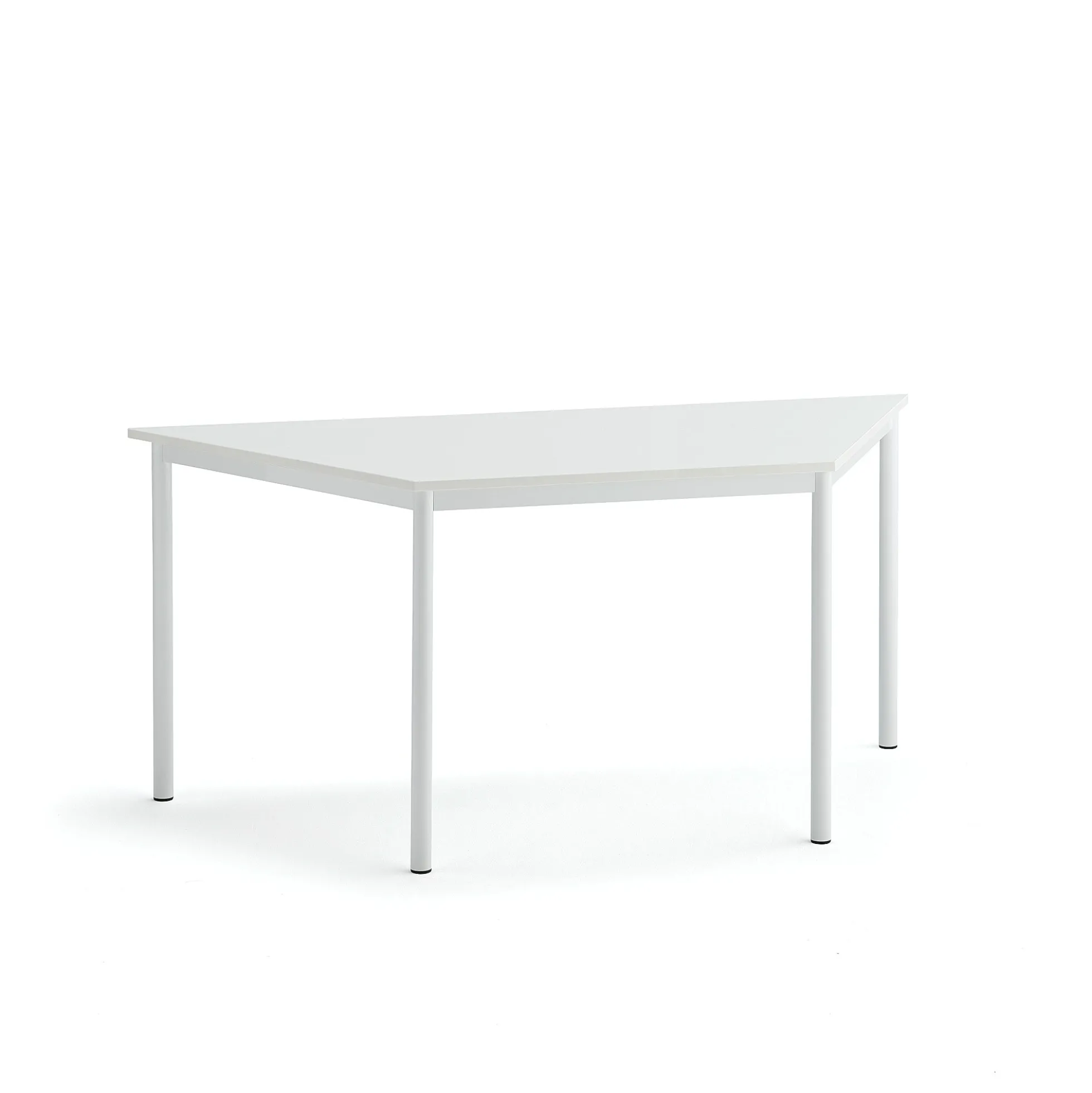 Pöytä BORÅS TRAPETS 1600x800x720 mm, valkoinen laminaatti, valkoinen