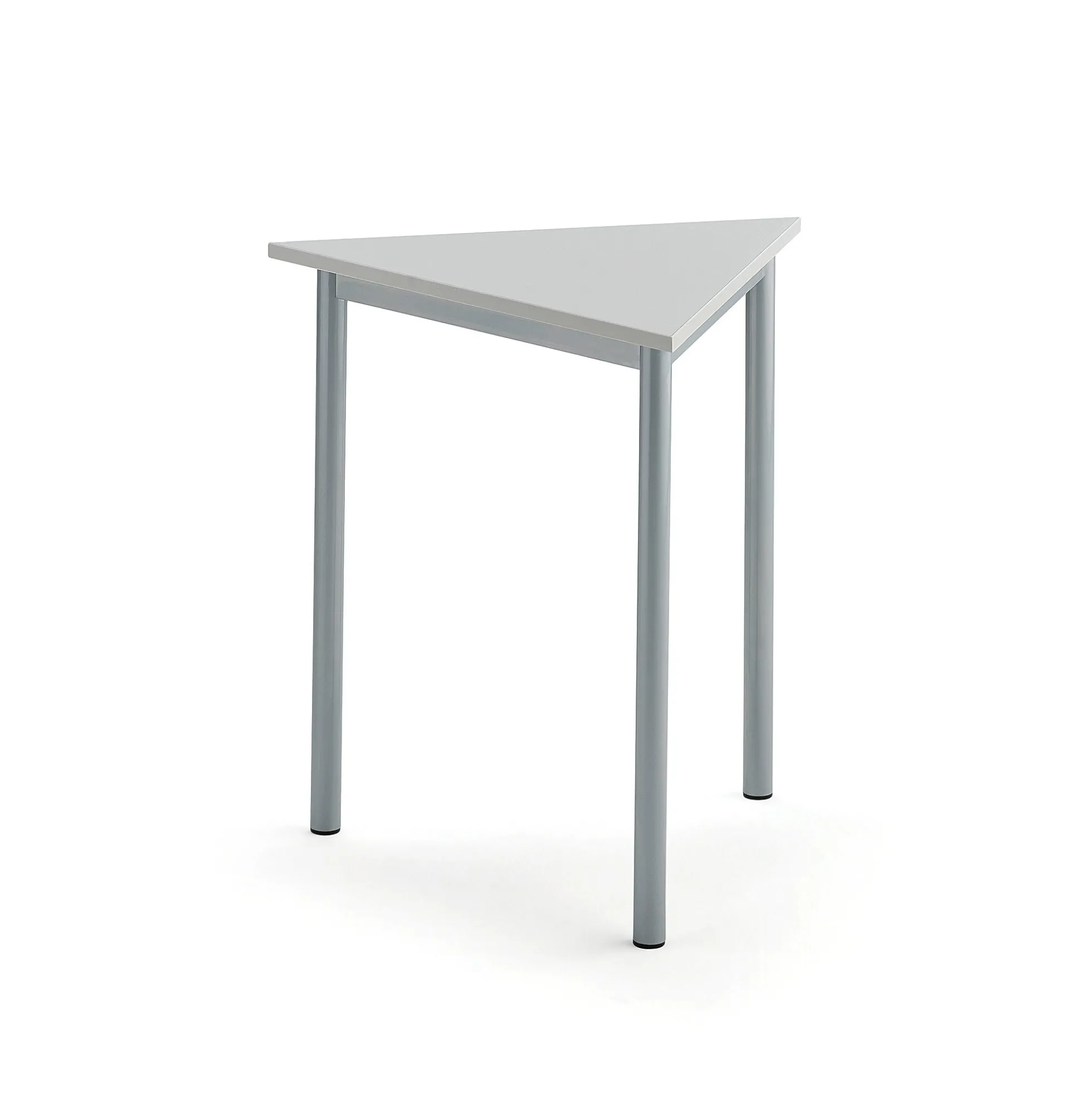 Pöytä BORÅS TRIANGEL 700x700x720 mm, harmaa laminaatti, hopeanharmaa
