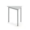 Pöytä BORÅS TRIANGEL 800x700x720 mm, harmaa laminaatti, hopeanharmaa