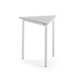 Pöytä BORÅS TRIANGEL 700x700x720 mm, harmaa laminaatti, valkoinen