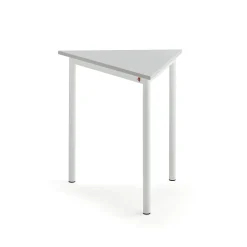 Pöytä BORÅS TRIANGEL 800x700x720 mm, harmaa laminaatti, valkoinen